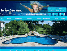 Tablet Screenshot of poolnspaplace.com